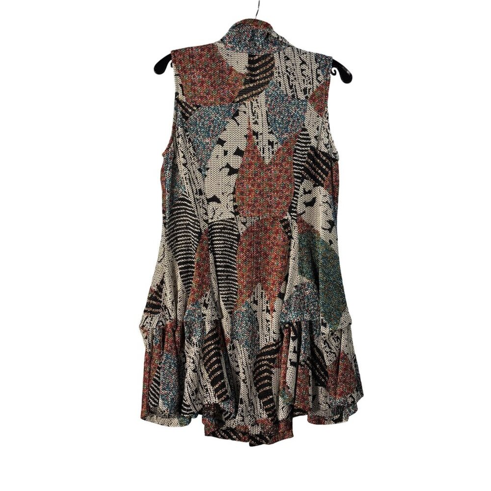 Ic By Connie K Patchwork-Style Knit Sleeveless Bu… - image 8